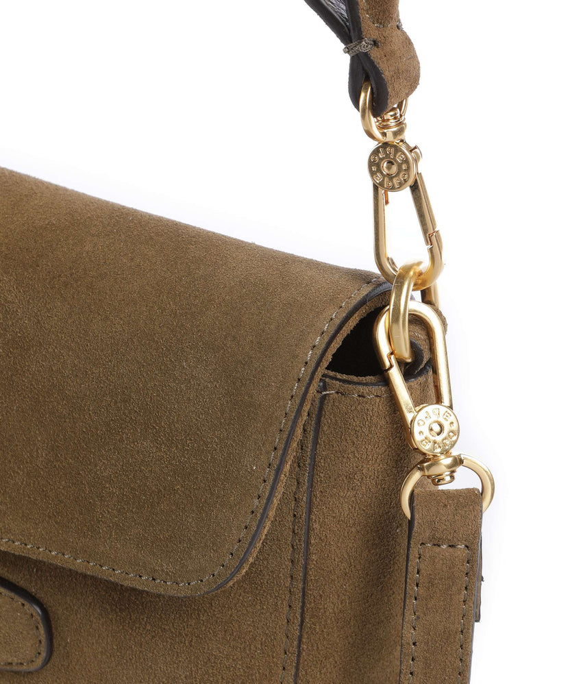 Abro Suede Camilla Shoulder bag military