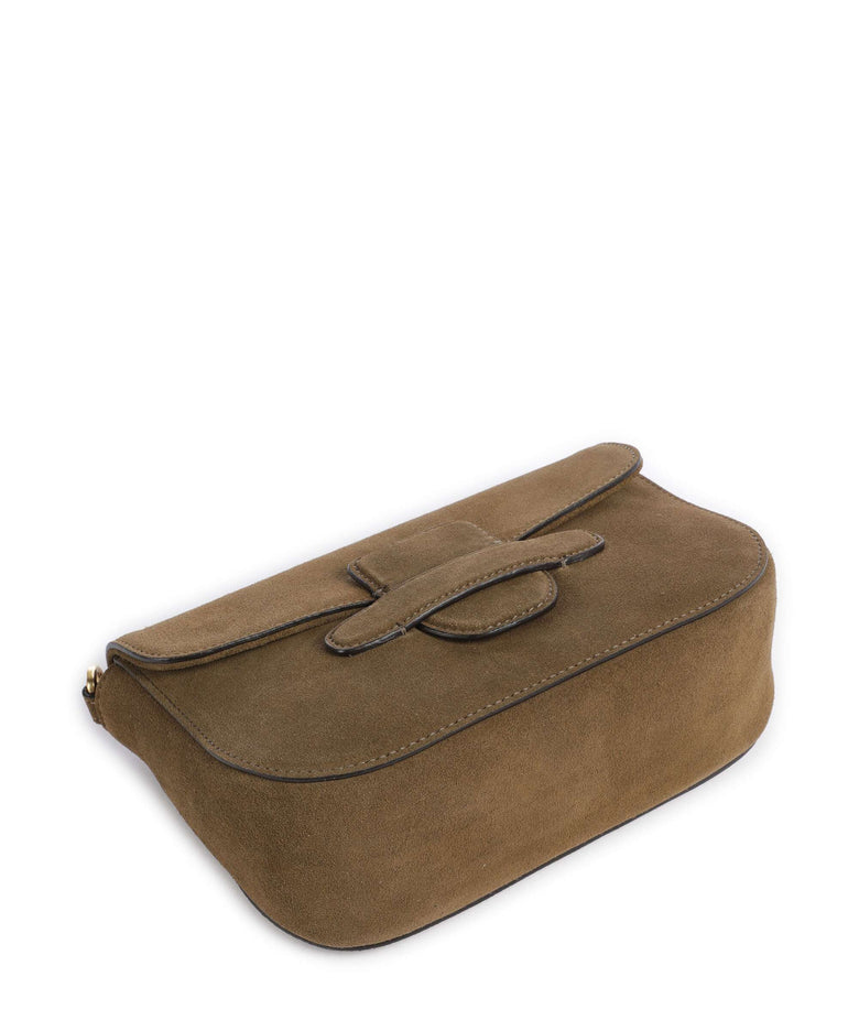 Abro Suede Camilla Shoulder bag military