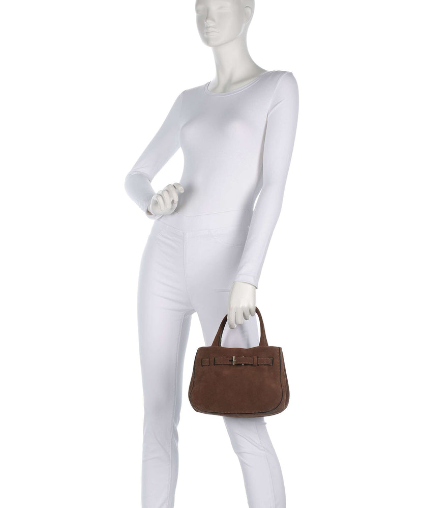 Abro Suede Jill Handbag wood