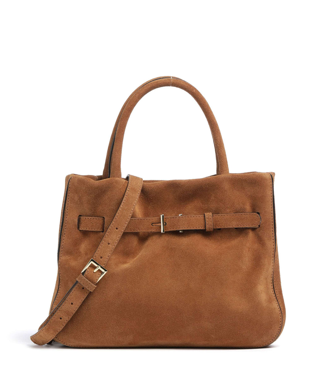 Abro Suede Jill Handbag cuoio