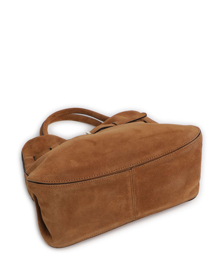 Abro Suede Jill Handbag cuoio
