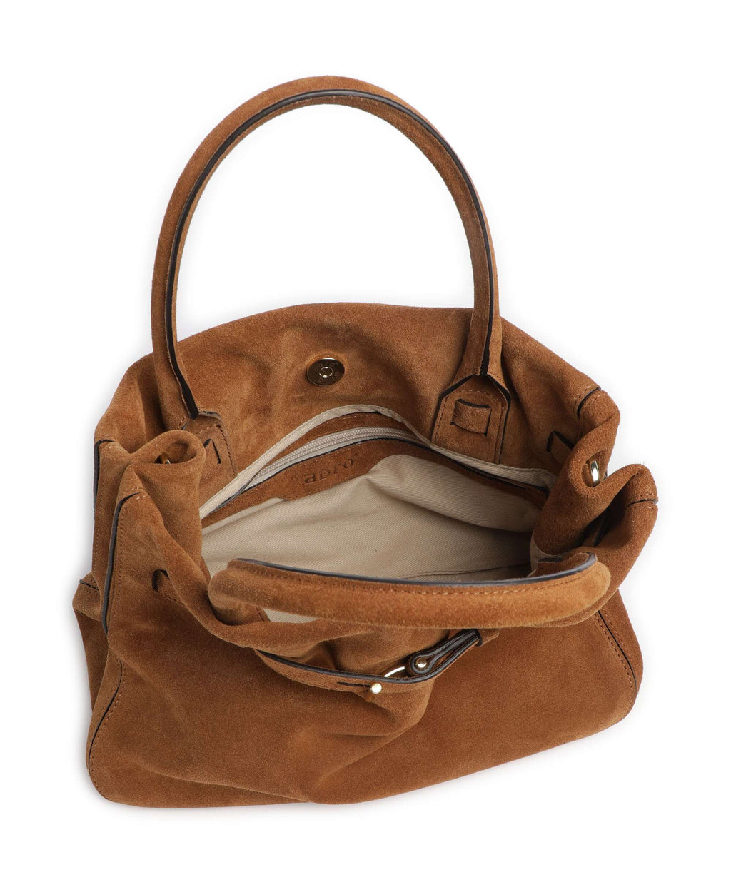 Abro Suede Jill Handbag cuoio