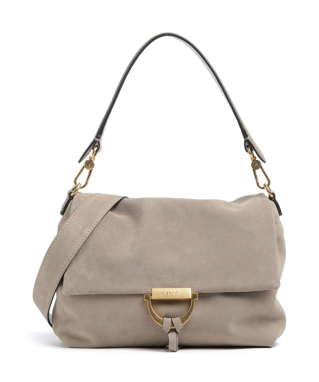 Abro Suede Temi Medium Shoulder bag siena
