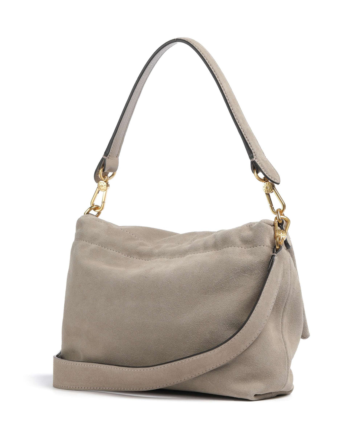 Abro Suede Temi Medium Shoulder bag siena