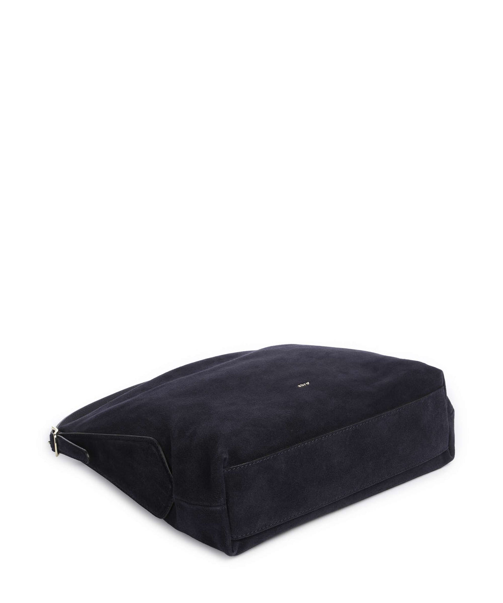 Abro Suede Carina Hobo bag navy