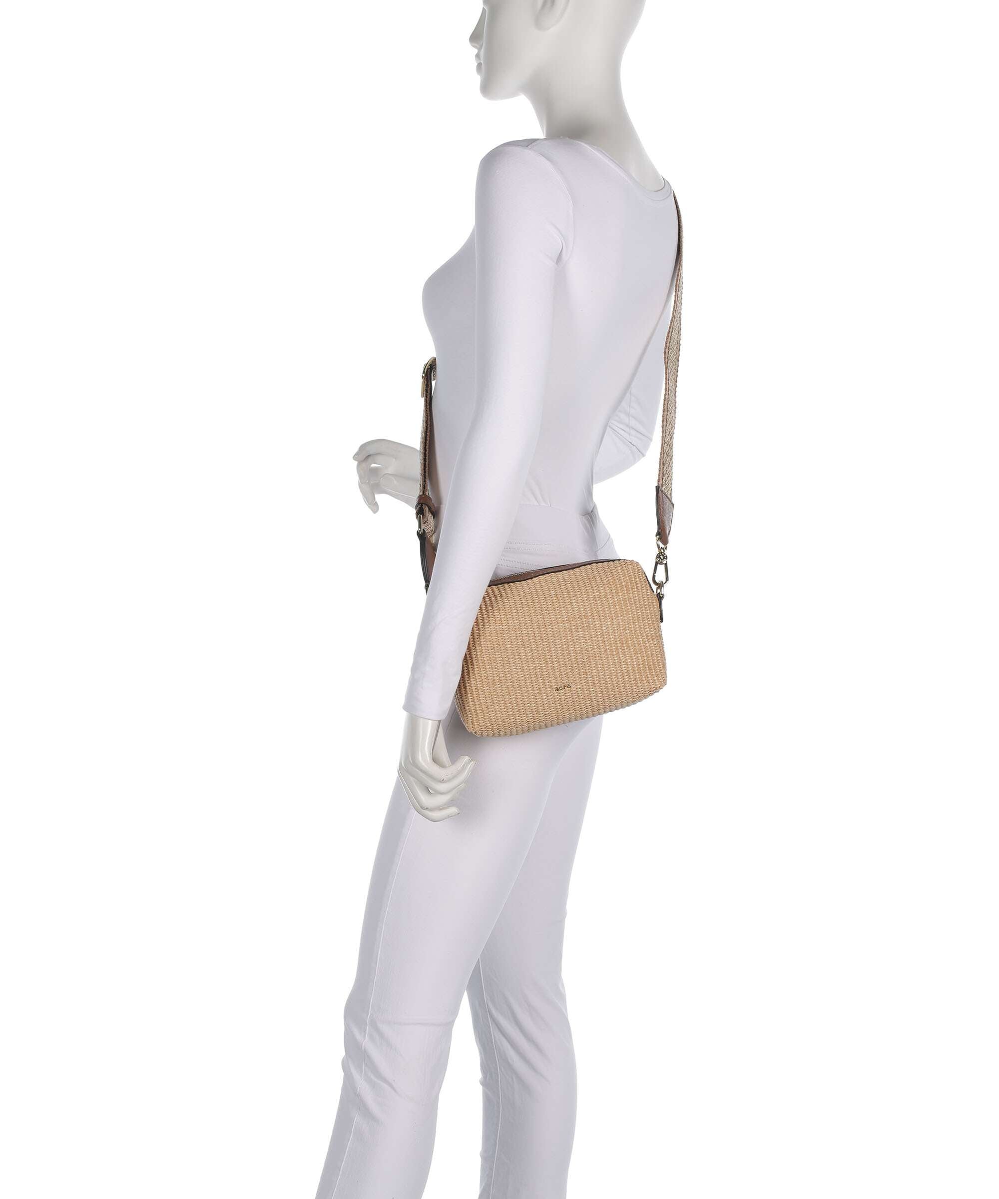 Abro Raffia Kaia Crossbody bag natural