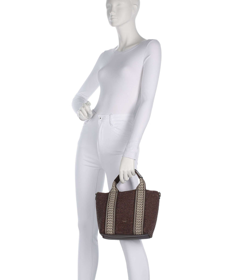 Abro Raffia Kaia Handbag wood