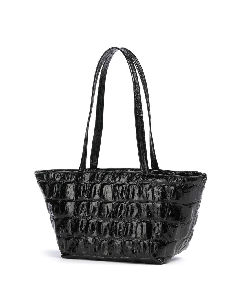 Abro Maxi Cocco Alba Shoulder bag black/nickel