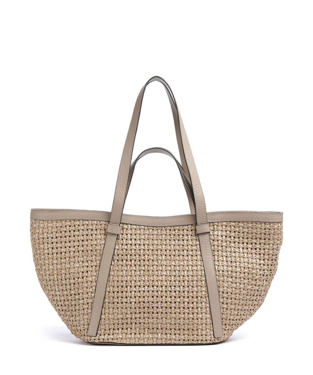 Abro Raffia Cordino Cosmo Large Tote bag siena