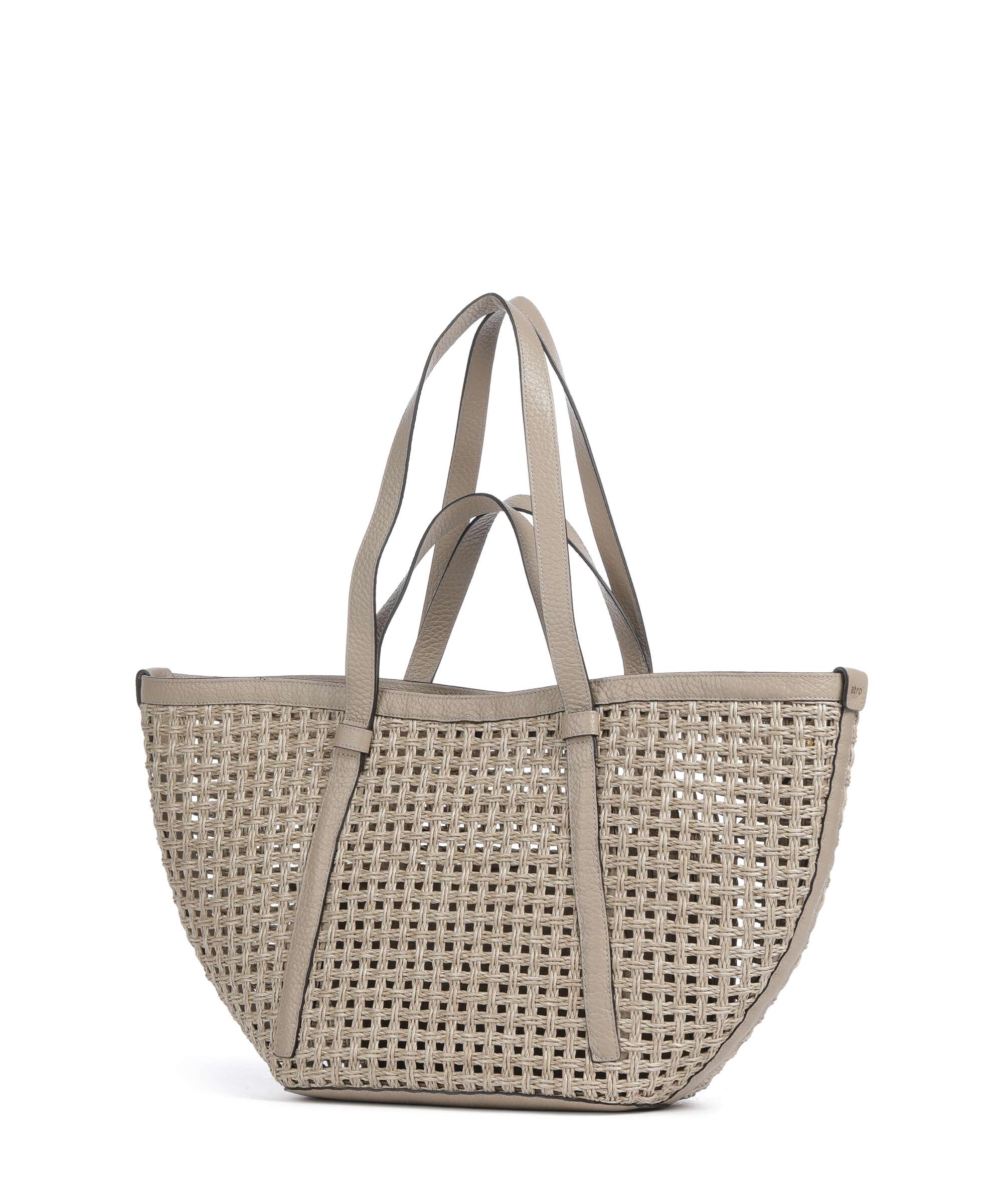 Abro Raffia Net Cosmo Large Tote bag sahara