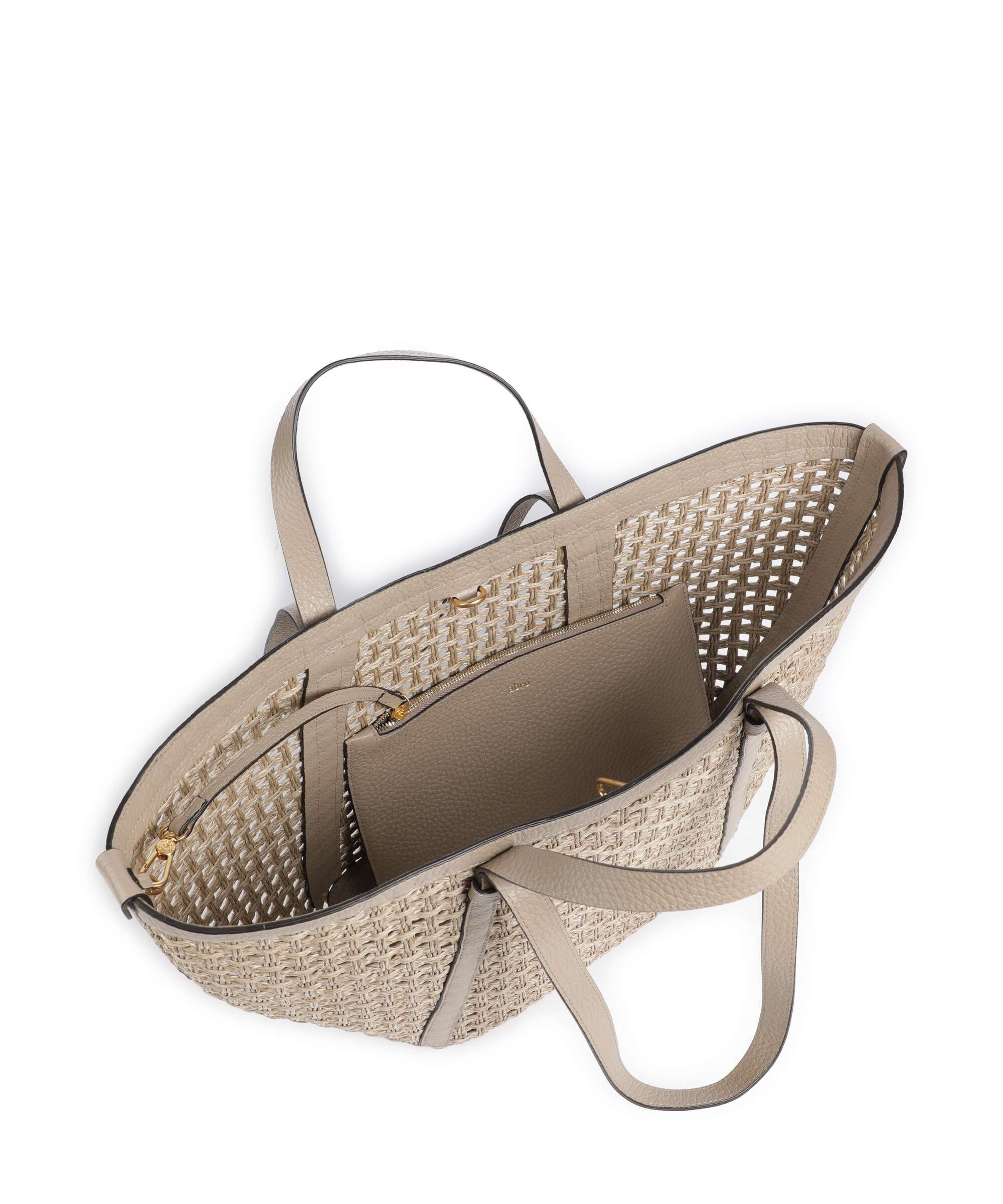 Abro Raffia Net Cosmo Large Tote bag sahara