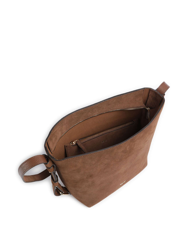 Abro Suede Cosmo Crossbody bag wood