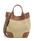 Abro Maglia Raffia Essential Medium Handbag natural/nut