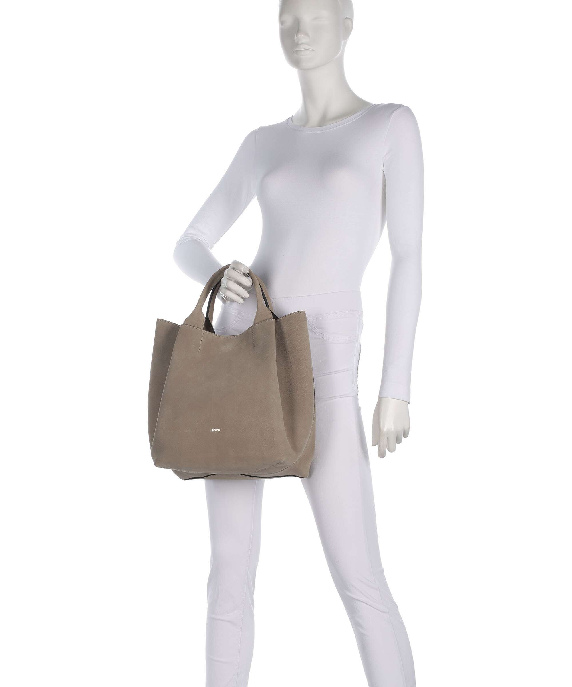 Abro Suede Essential Medium Handbag siena