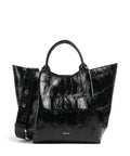 Abro Maxi Cocco Essential Small Handbag black/nickel