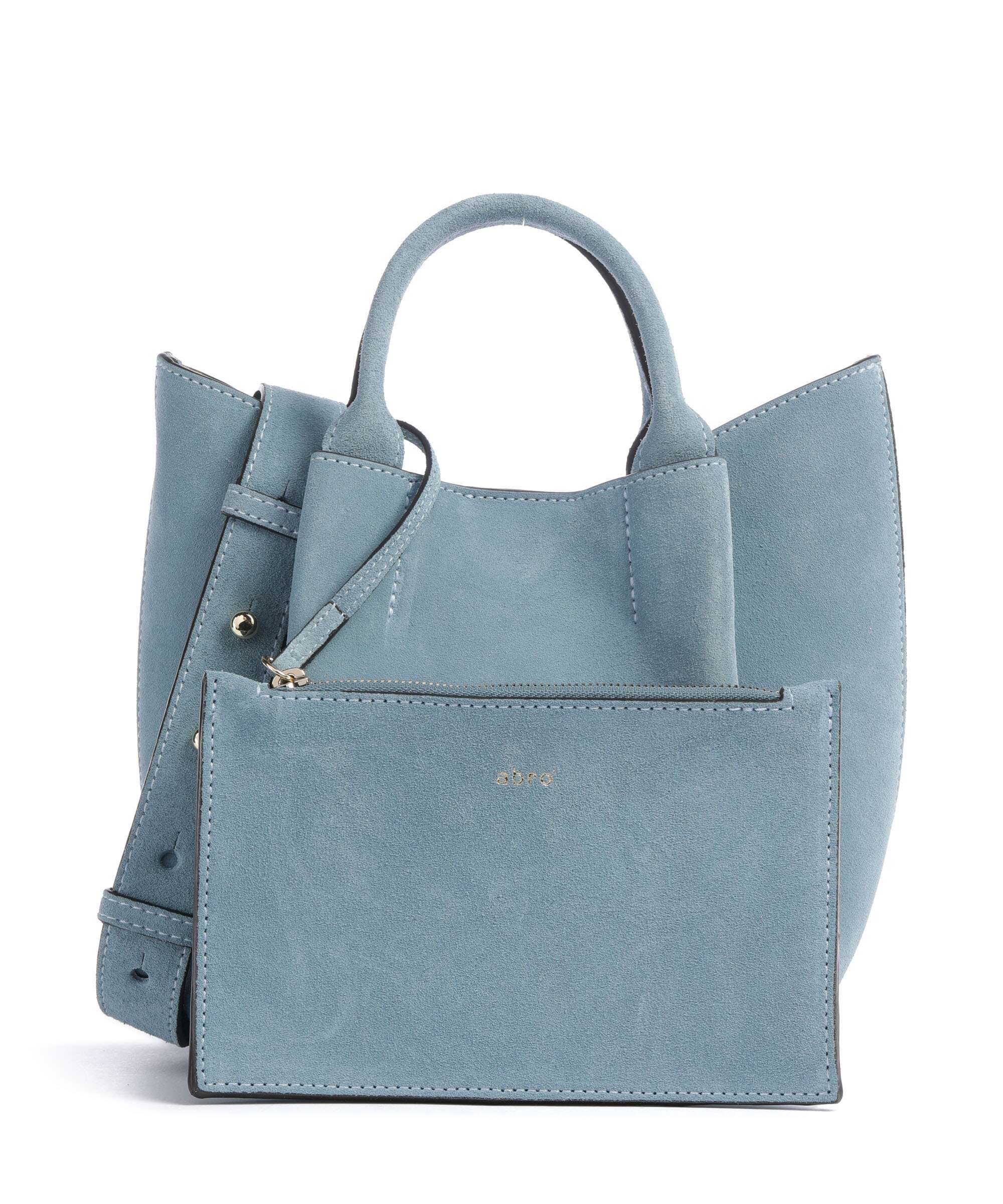 Abro Suede Essential Small Handbag sapphire