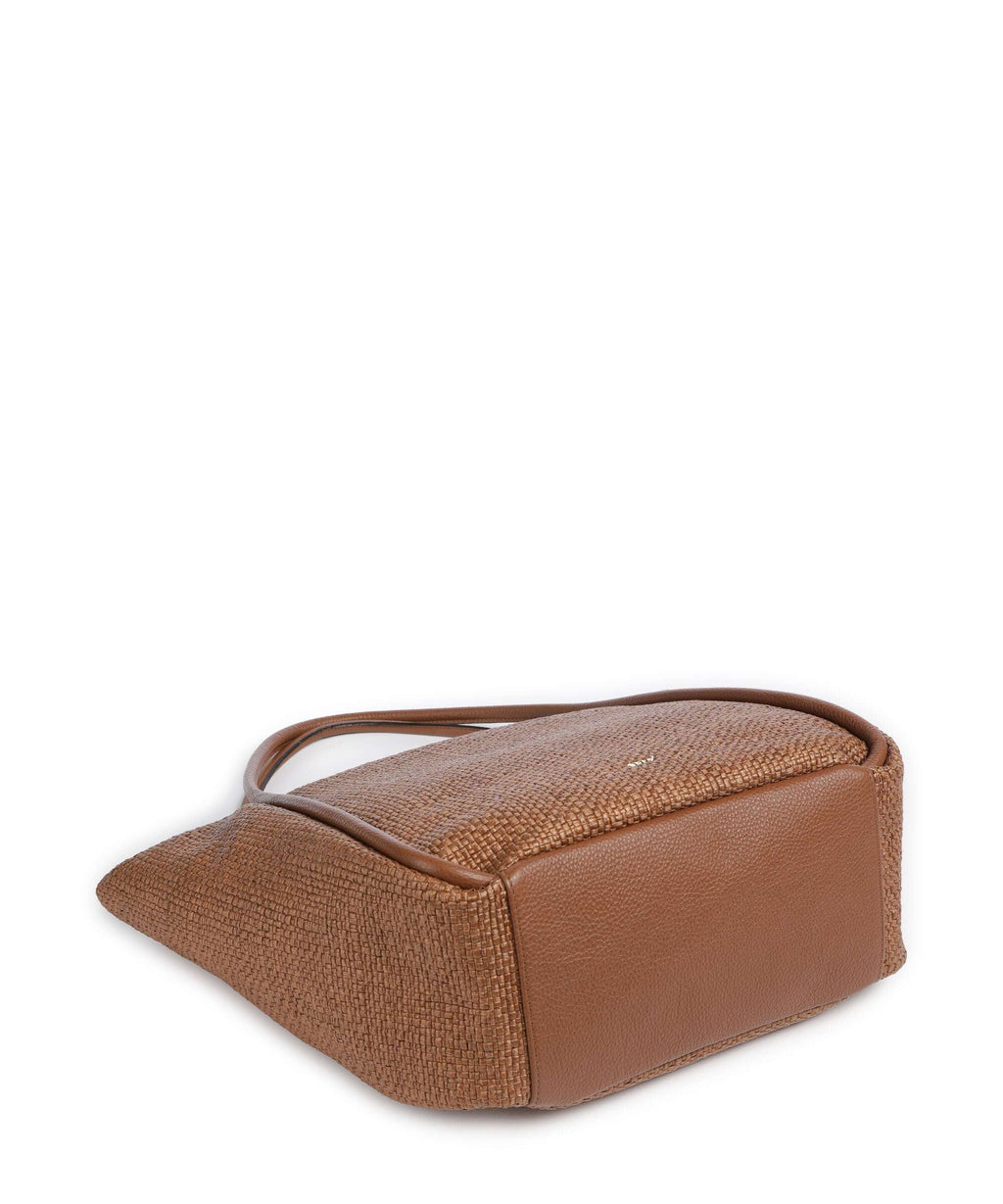 Abro Raffia Intreccio Willow Tote bag caramel/cognac