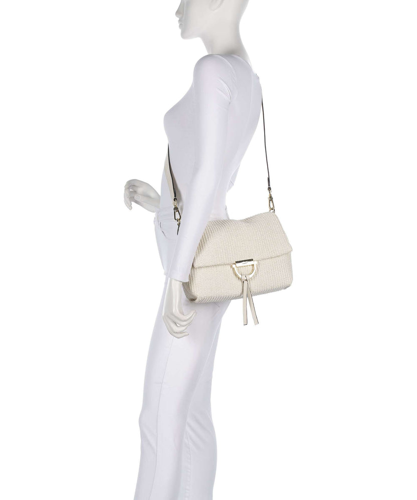 Abro Raffia Classica Temi Medium Shoulder bag beige