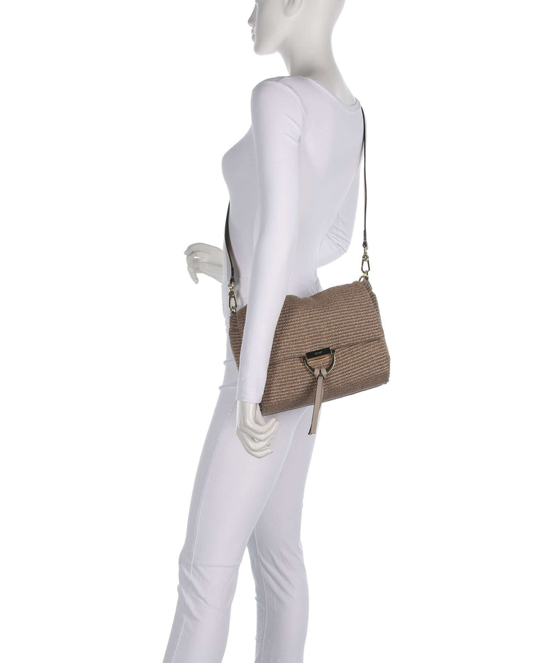 Abro Raffia Classica Temi Medium Shoulder bag siena