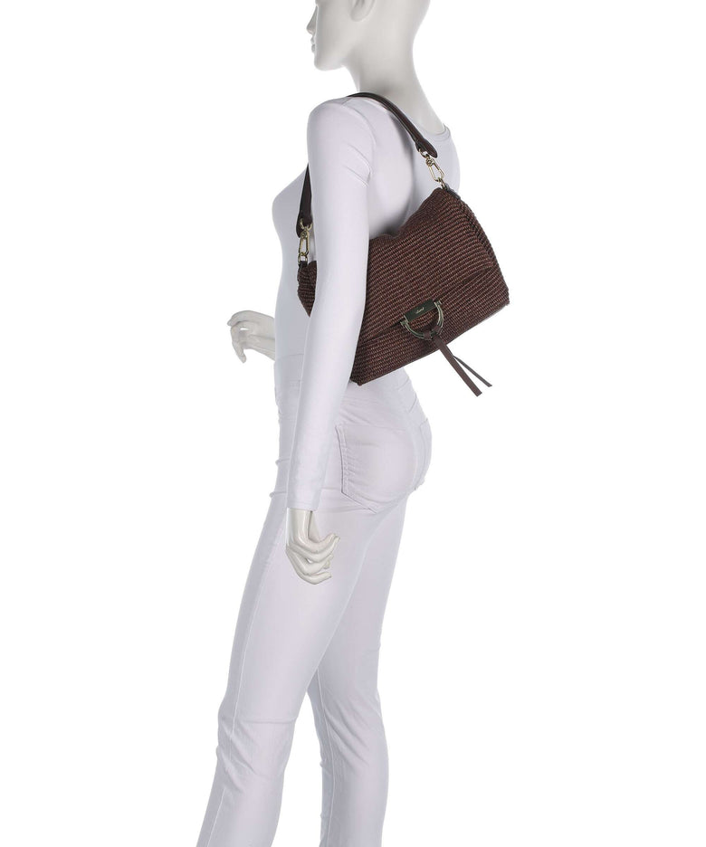 Abro Raffia Classica Temi Medium Shoulder bag wood