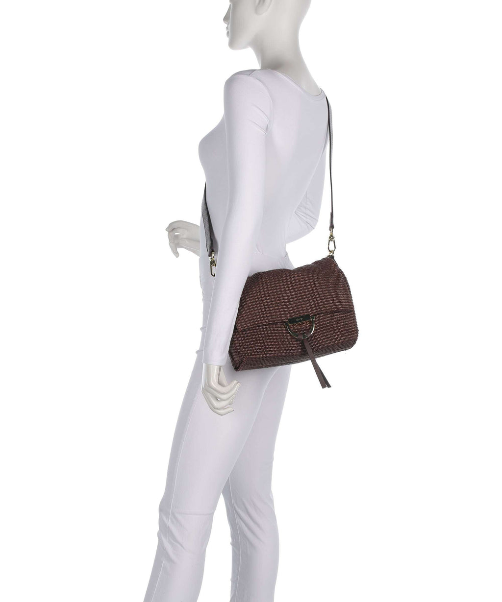 Abro Raffia Classica Temi Medium Shoulder bag wood