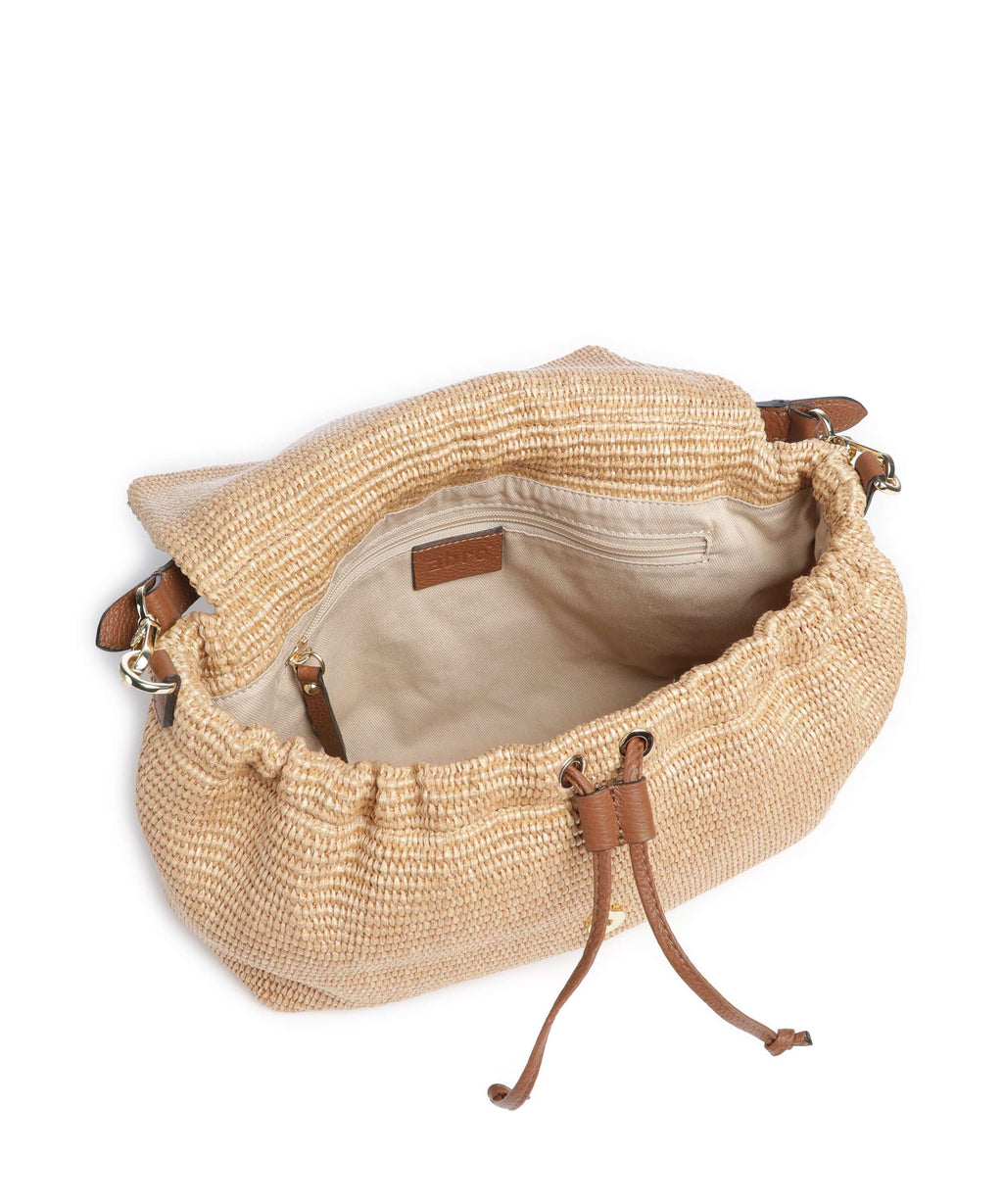 Abro Raffia Classica Temi Large Shoulder bag natural