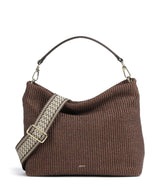 Abro Raffia Kaia Hobo tas wood