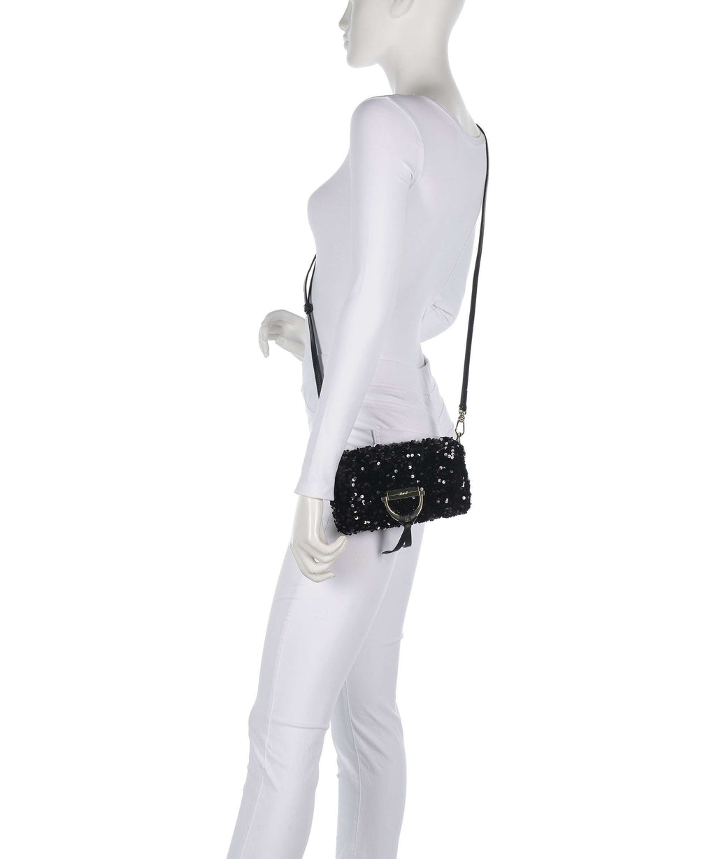 Abro Sequins Temi Shoulder bag black/gold