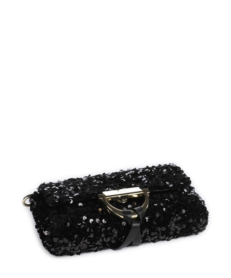 Abro Sequins Temi Shoulder bag black/gold