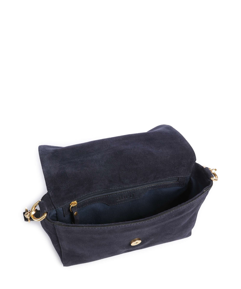 Abro Suede Temi Shoulder bag navy