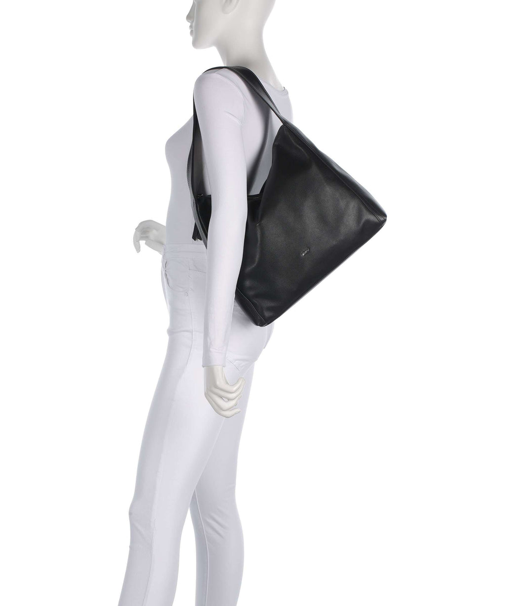 Abro Rosa Light Amber Hobo bag black/nickel