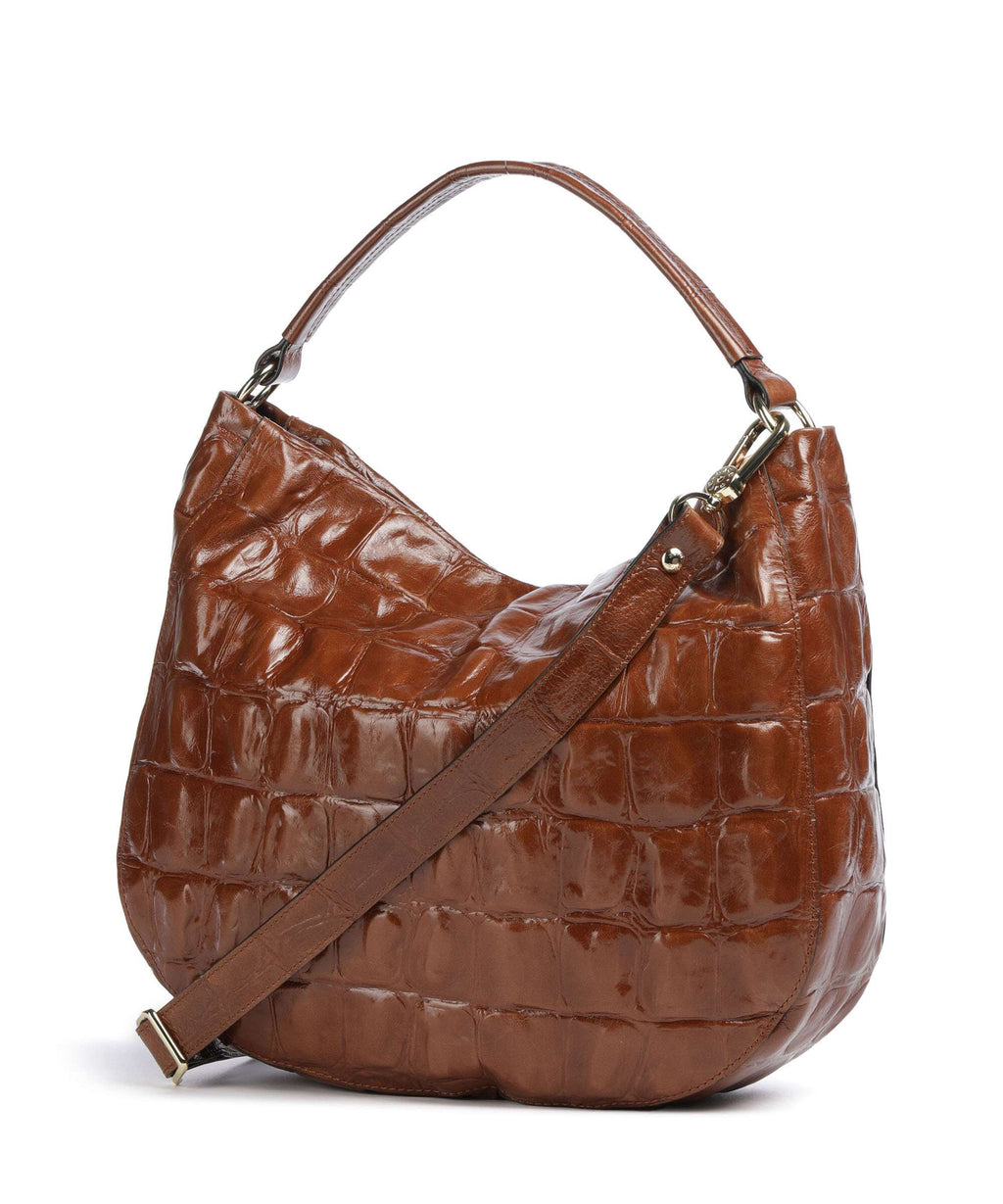 Abro Maxi Cocco Mia Hobo bag caramel/cognac