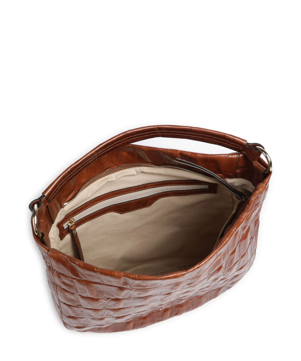 Abro Maxi Cocco Mia Hobo bag caramel/cognac