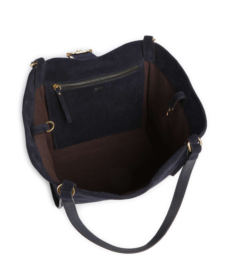 Abro Suede Temi Tote bag navy