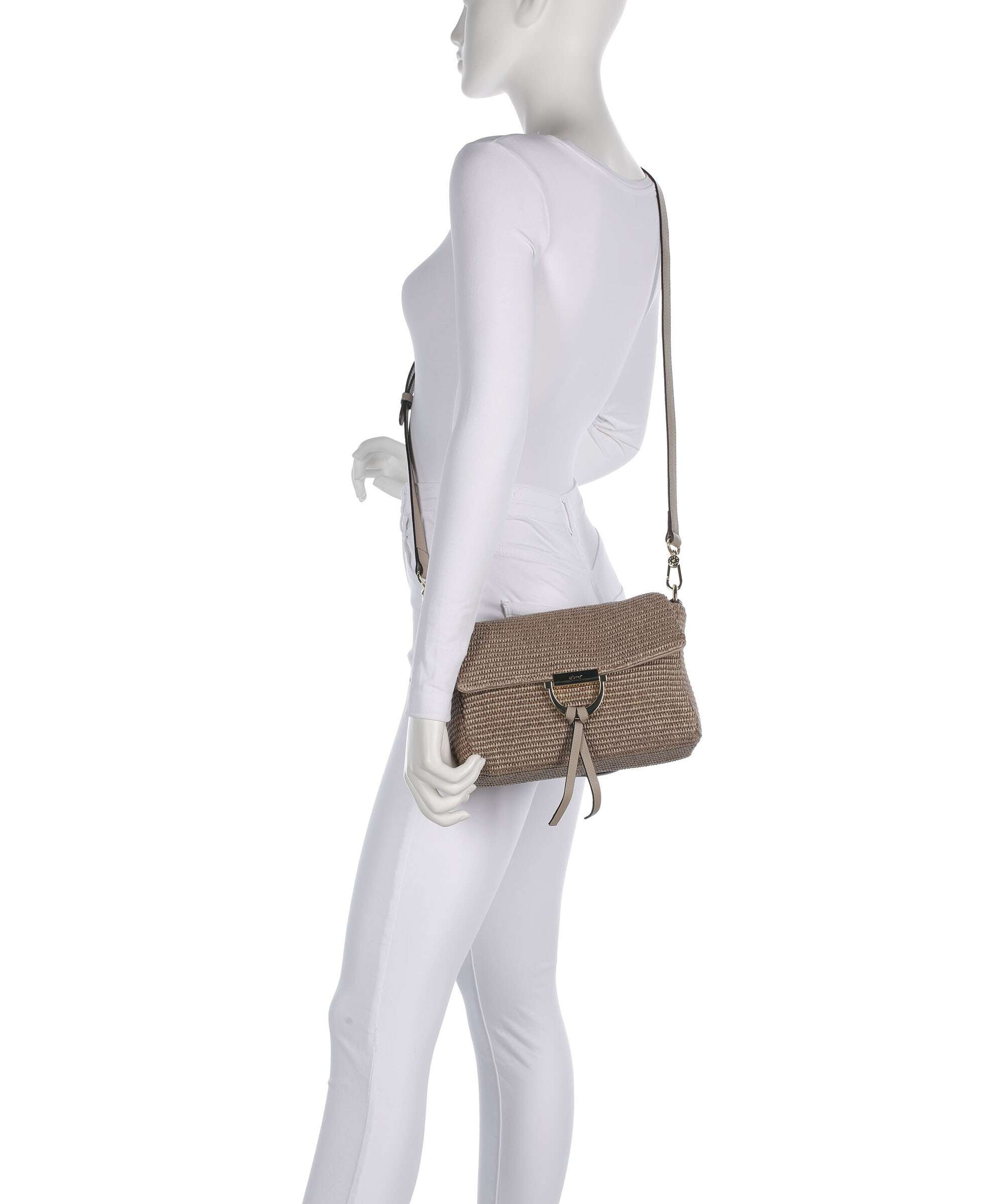 Abro Raffia Classica Temi Shoulder bag siena