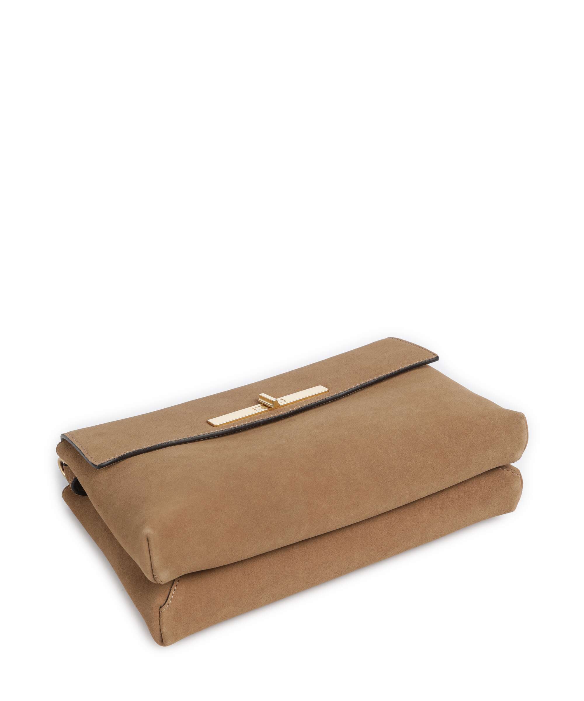 Abro Suede Twist Shoulder bag cappuccino