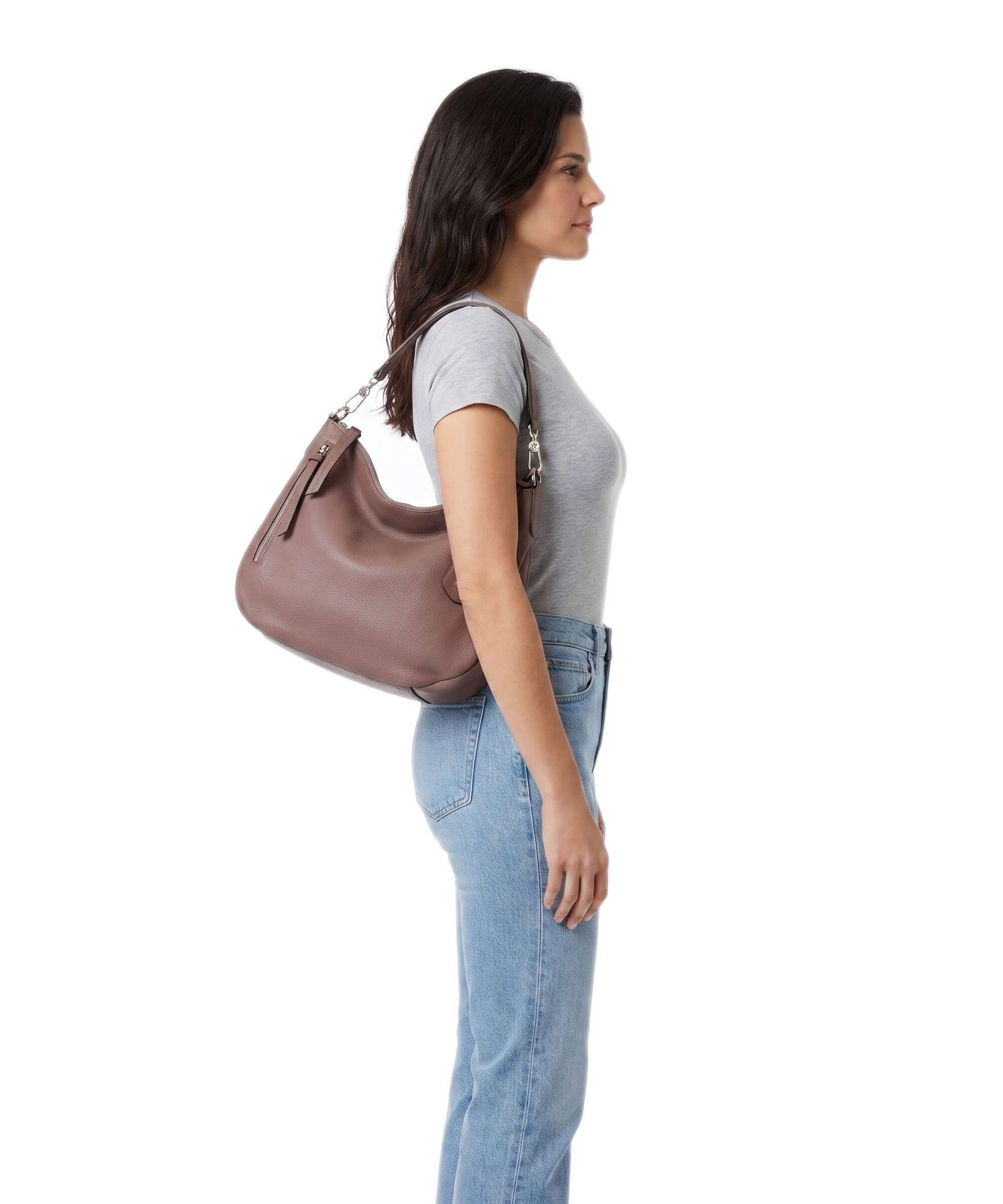Abro Adria Juna Small Hobo bag rosewood