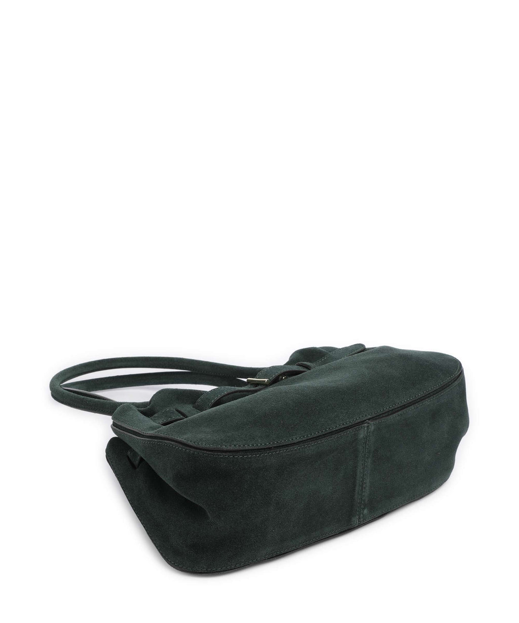 Abro Suede Jill Shoulder bag green