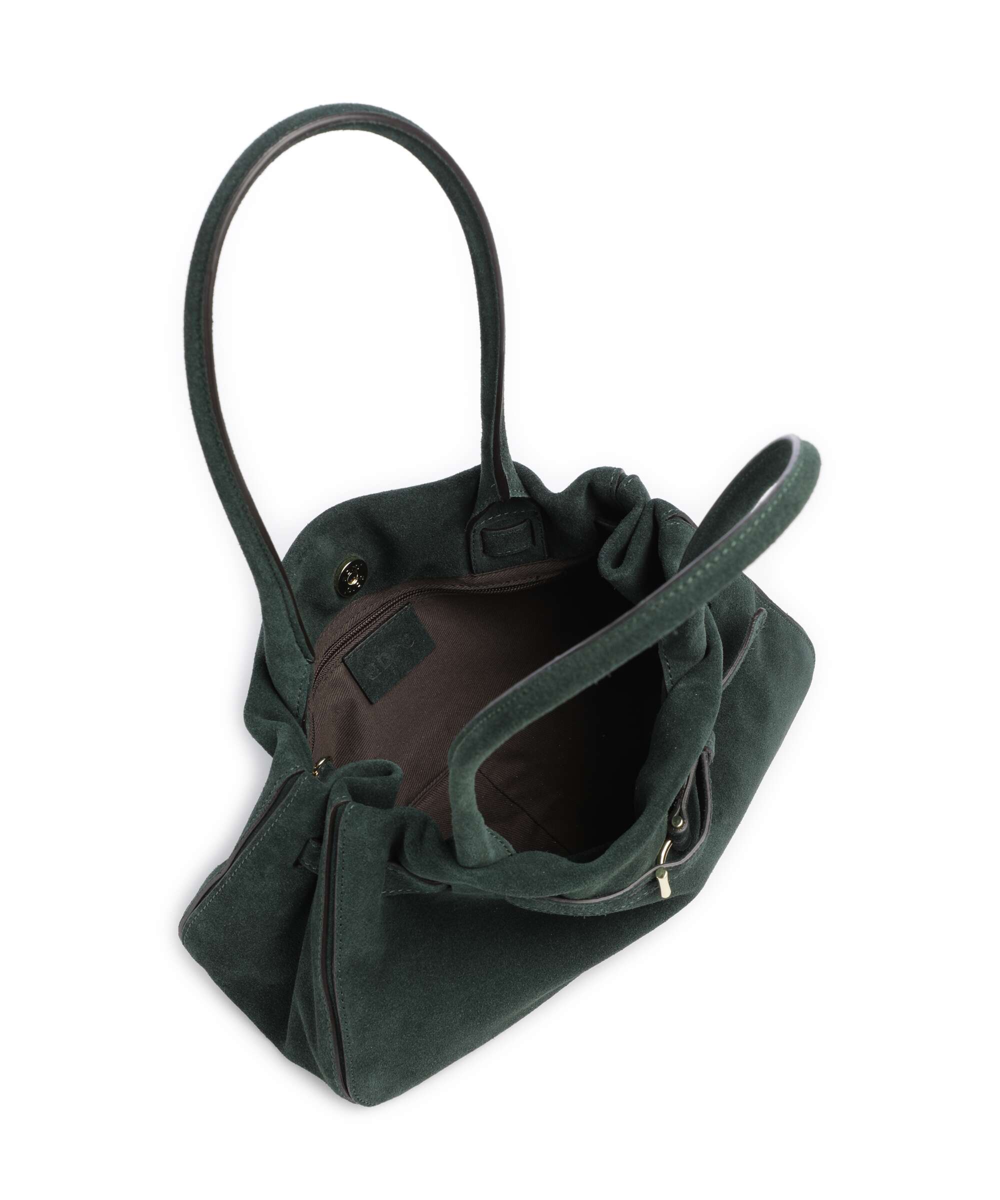 Abro Suede Jill Shoulder bag green