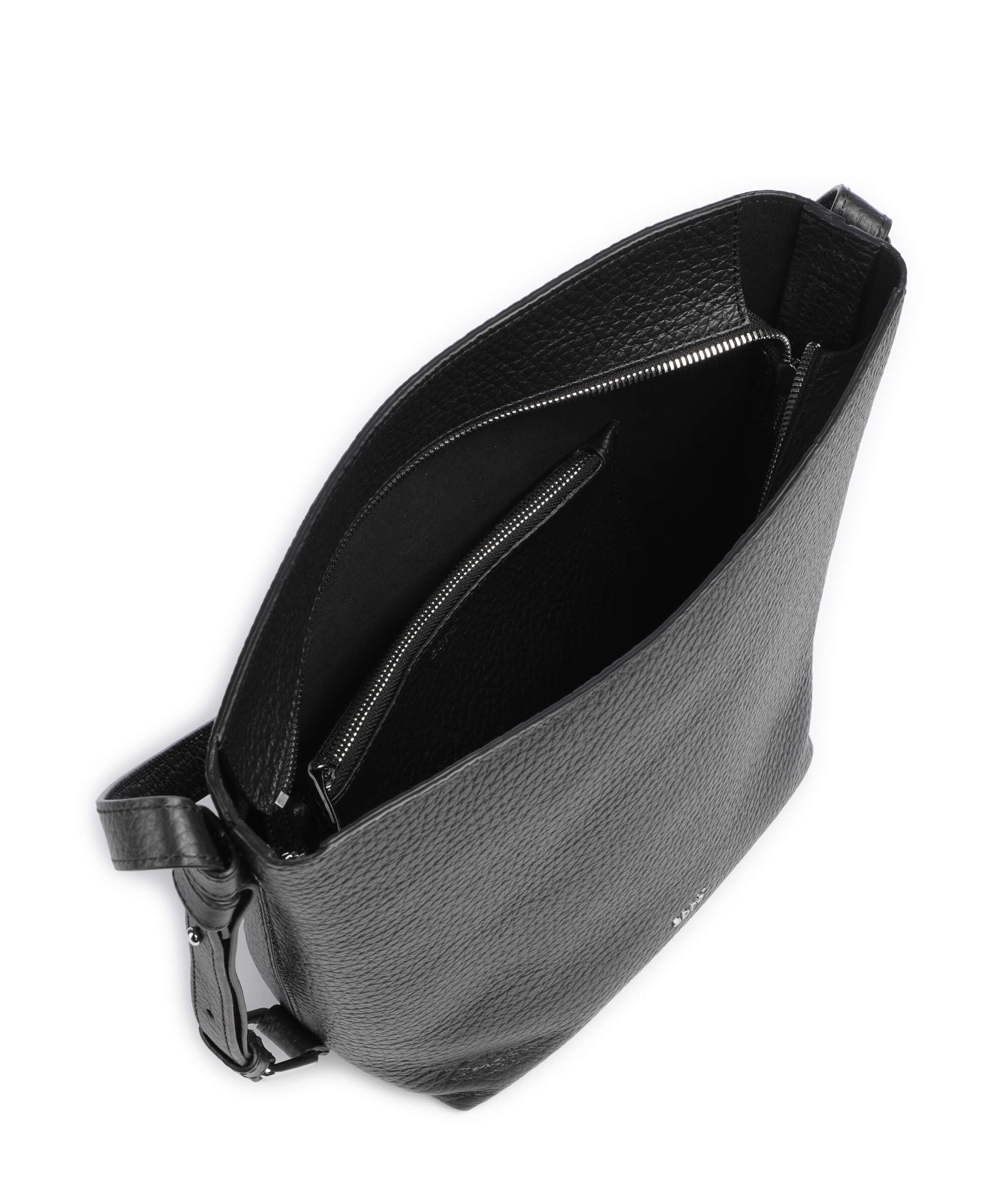 Abro Tekla Cosmo Hobo bag black/nickel