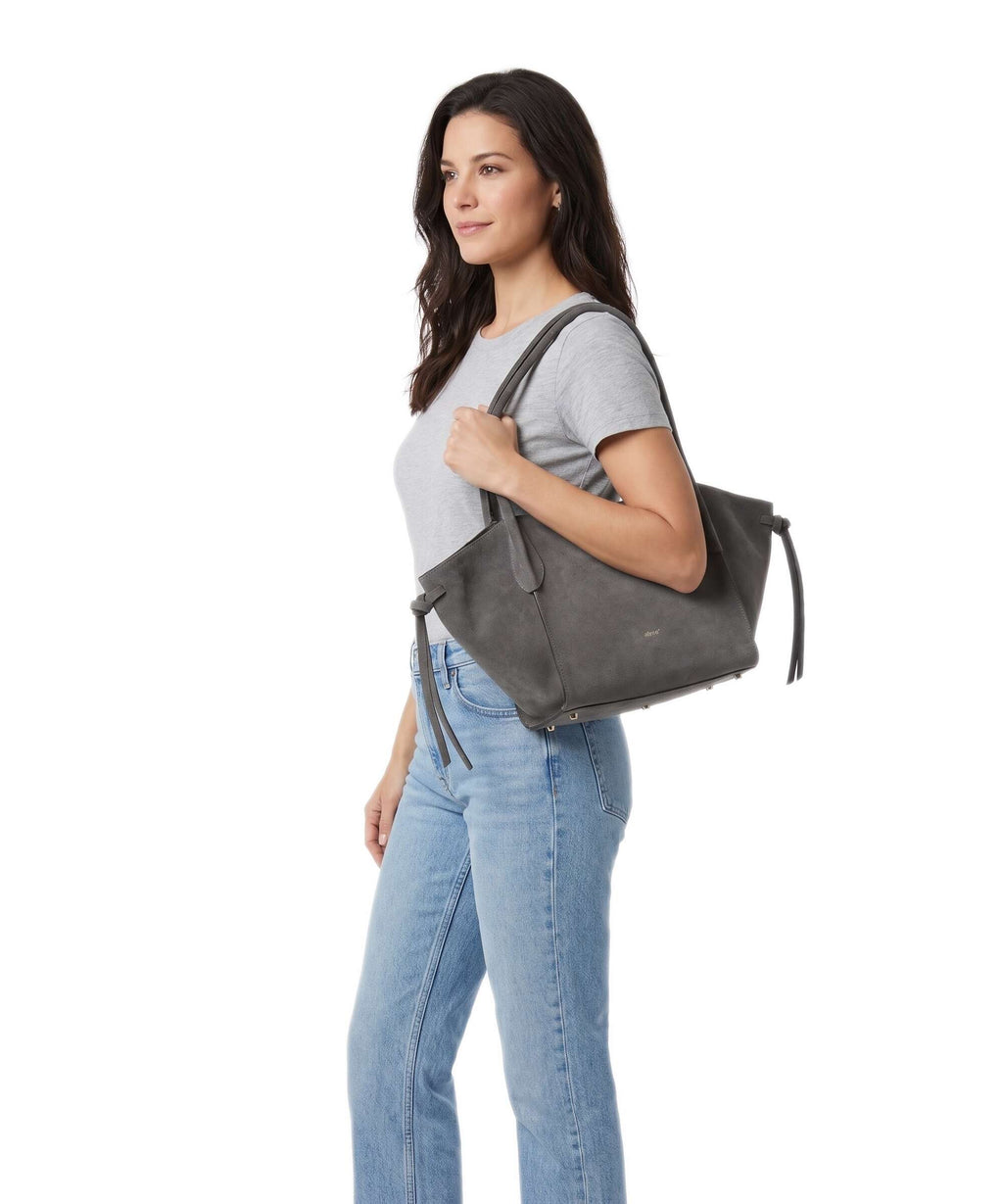 Abro Suede Vibe Small Shoulder bag grey