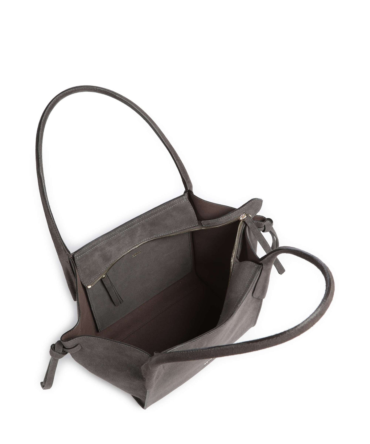 Abro Suede Vibe Small Shoulder bag grey