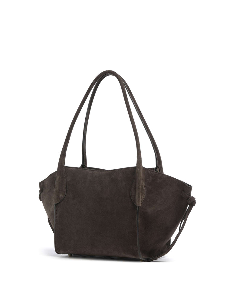 Abro Suede Vibe Small Shoulder bag dark brown