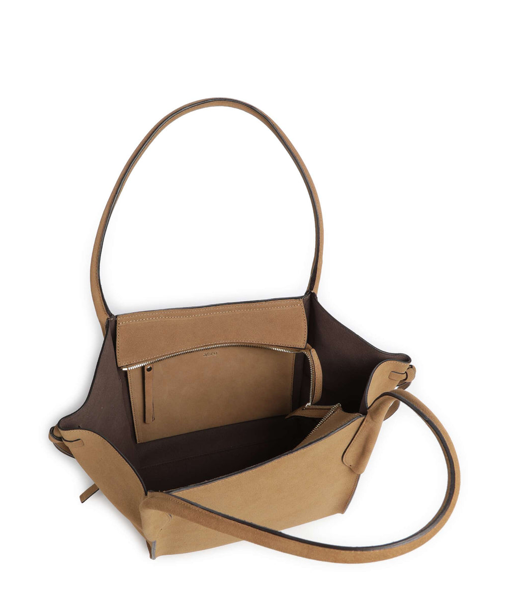 Abro Suede Vibe Small Shoulder bag cappuccino
