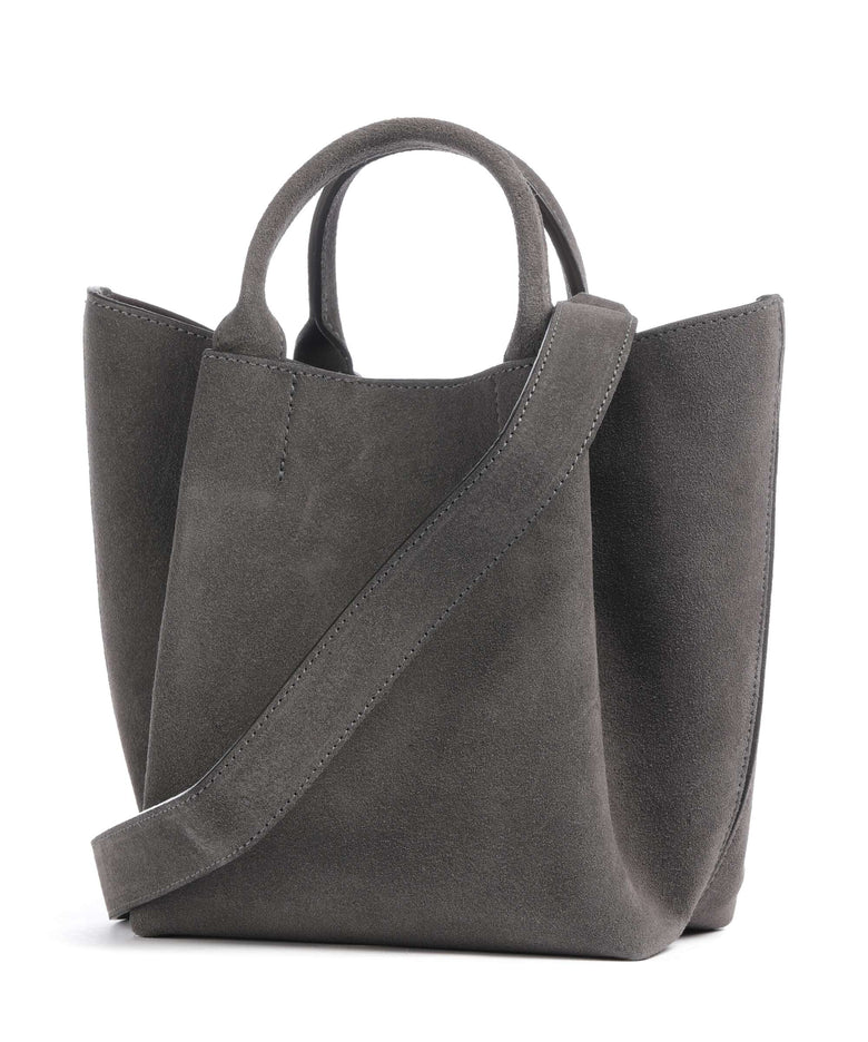 Abro Suede Essential Small Handbag grey