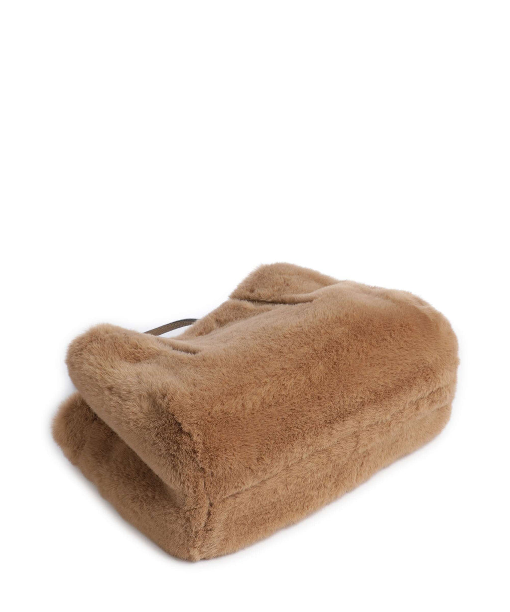 Abro Eco Fur Noelle Handbag cappuccino