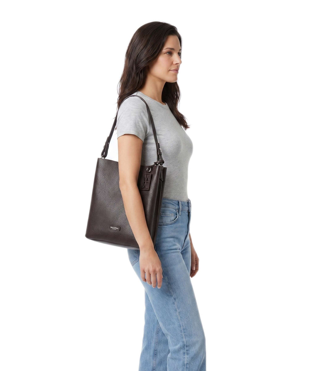 Marc O'Polo Brinja M Hobo bag black cherry
