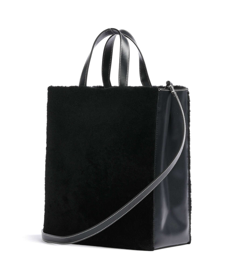 Liebeskind Paper Bag Shearling M Handbag black