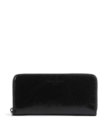 Liebeskind Paris 4 Sally Paper Touch Crinkle Portemonnee black