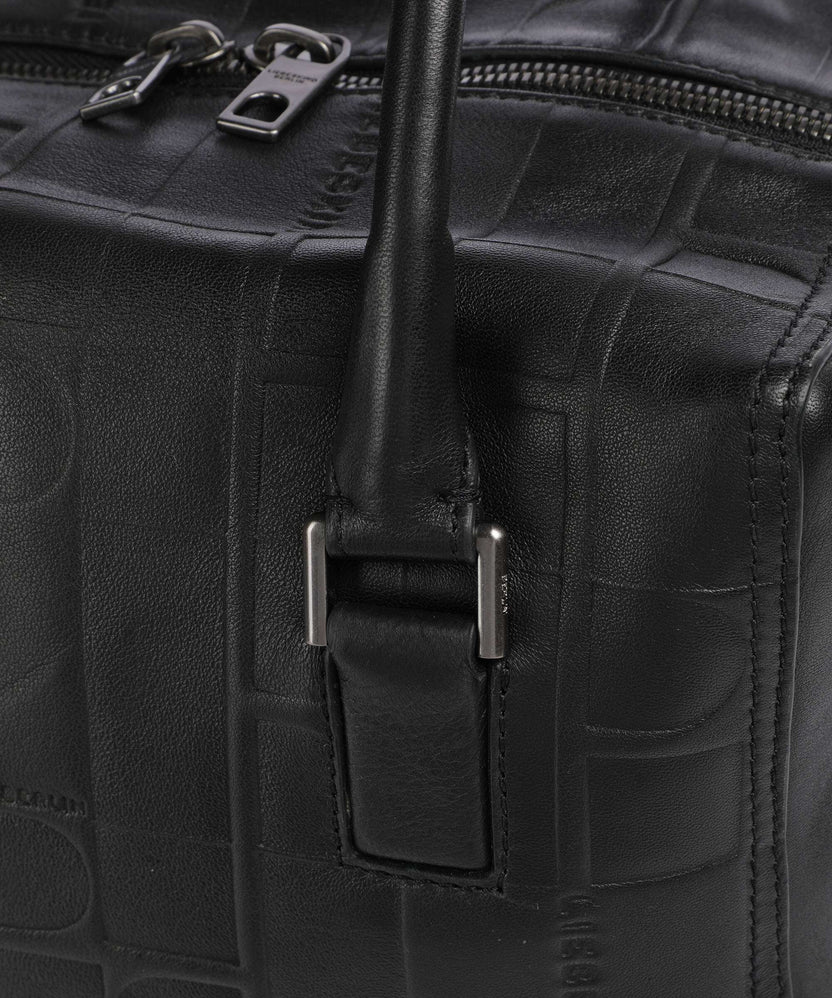 Liebeskind Kayla Monogram Sheep Natural M Handbag black